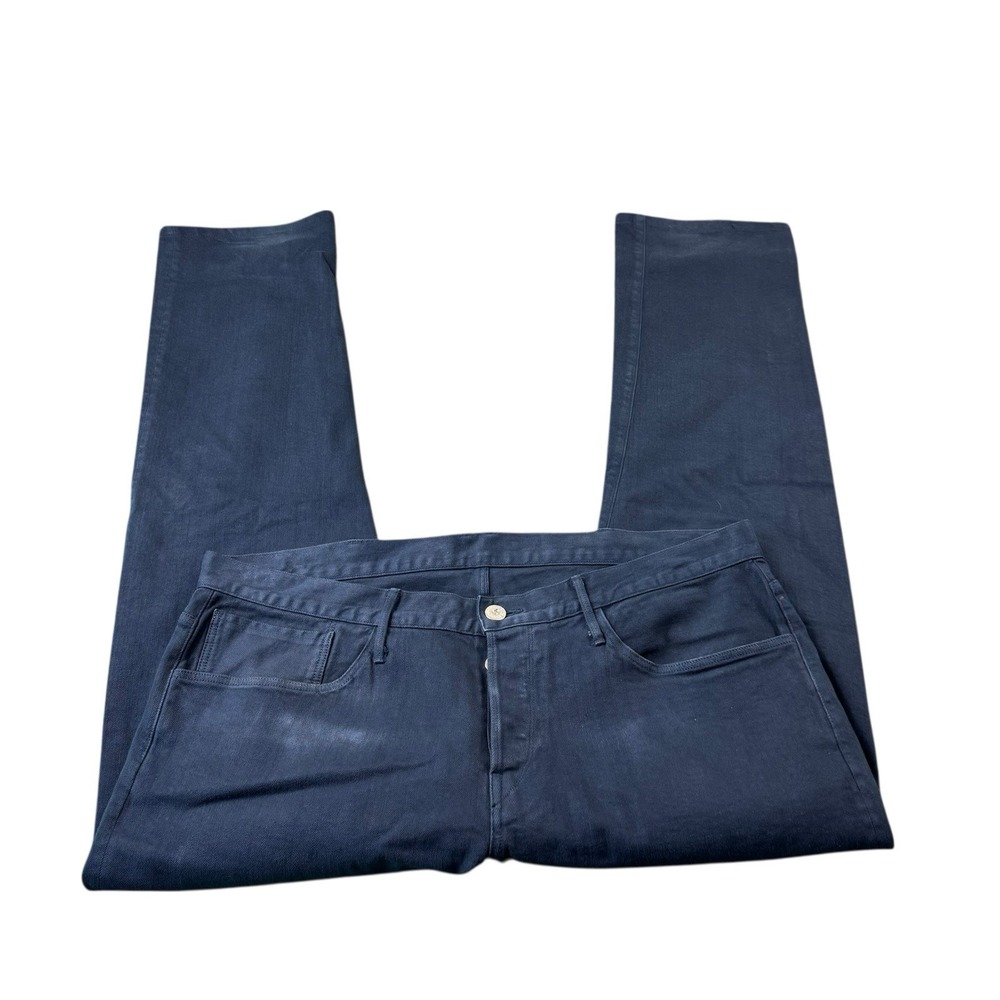 3x1 New York Selvedge Blue Dyed Button Fly Men’s Jeans Size 38x30